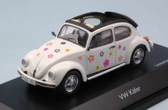 Immagine di VW KAFER OPEN AIR "BLUMEN" WHITE 1:43