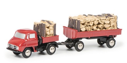 Immagine di UNIMOG U411 PICK UP C/RIMORCHIO SERIE PICCOLO cm 10,5