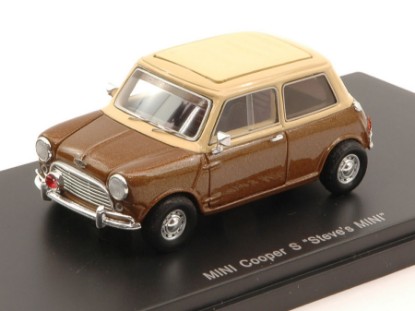 Immagine di MINI COOPER S 1967 STEVE MC QUEEN PERSONAL CAR BROWN/CREAM 1:43