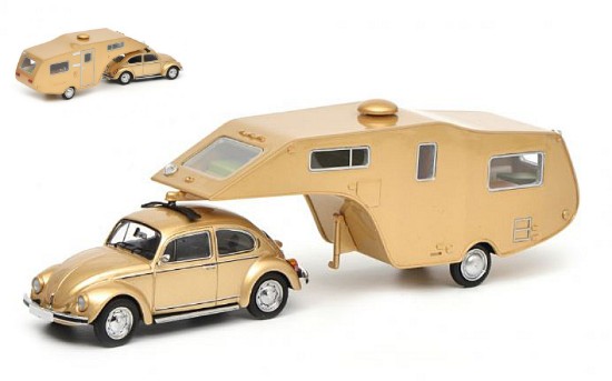 Immagine di VW BEETLE 1200 + TRAILER 1:43