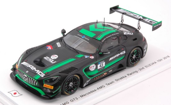 Immagine di MERCEDES GT3 N.43 2nd 10 H SUZUKA 2018 WILLIAMSON-GOTZ-PARENTE 1:43