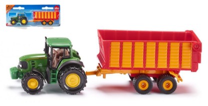 Immagine di TRATTORE JOHN DEERE + RIMORCHIO cm 14