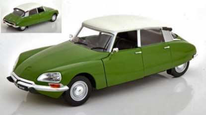 Immagine di CITROEN D SPECIAL 1972 GREEN W/WHITE ROOF 1:18