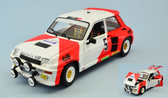 Immagine di RENAULT 5 TURBO N.5 ACCIDENT RALLY DU VAR 1982 A.PROST-J.M.ANDRIE 1:18