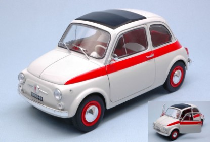 Immagine di FIAT 500 L SPORT 1960 WHITE/RED 1:18