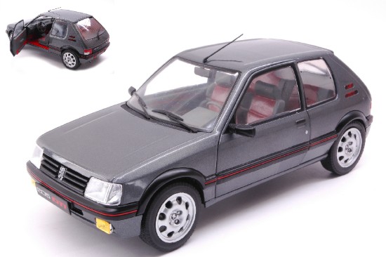 Immagine di PEUGEOT 205 GTI PHASE 2 1990 GUN METAL GREY 1:18