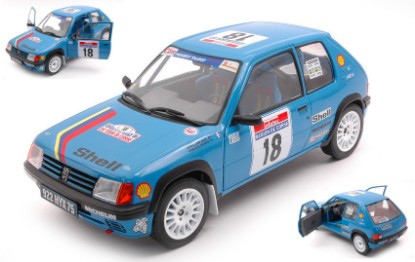 Immagine di PEUGEOT 205 RALLYE N.18 TOUR DE CORSE 1990 H.VERICEL-G.CHOLLIER 1:18