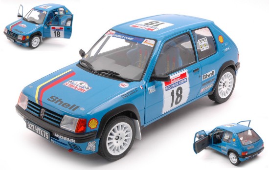 Immagine di PEUGEOT 205 RALLYE N.18 TOUR DE CORSE 1990 H.VERICEL-G.CHOLLIER 1:18