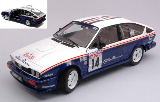 Immagine di ALFA ROMEO GTV6 N.14 TOUR DE CORSE 1986 Y.LOUBET-J.M.ANDRIE 1:18