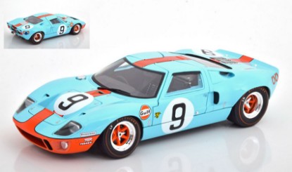 Immagine di FORD GT40 GULF N.9 WINNER LM 1968 P.RODRIGUEZ-L.BIANCHI 1:18
