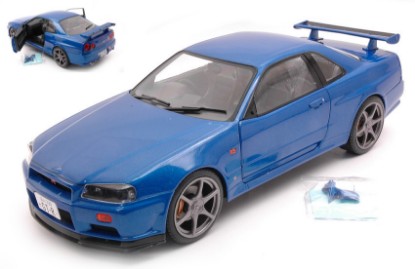 Immagine di NISSAN SKYLINE GT-R (R34) 1999 BLUE 1:18