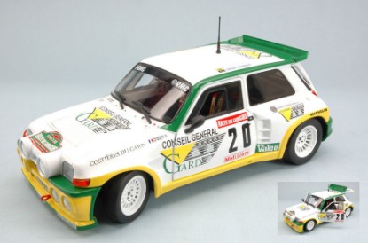 Immagine di RENAULT 5 MAXI T.N.20 ACCIDENT RALLY GARRIGUES 1986 TOUREN-NEYRON 1:18