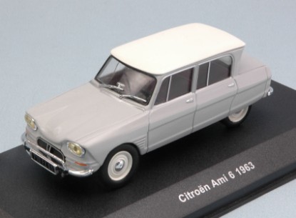 Immagine di CITROEN AMI 6 1963 LIGHT GREY WITH WHITE ROOF 1:43