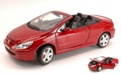Immagine di PEUGEOT 307 CONVERTIBLE CABRIO 2003 RED 1:18