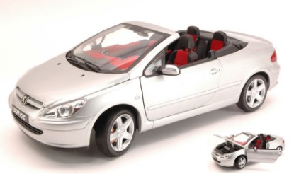 Immagine di PEUGEOT 307 CONVERTIBLE CABRIO 2003 SILVER 1:18