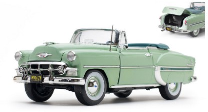 Immagine di CHEVROLET BEL AIR CONVERTIBLE 1953 LIGHT GREEN 1:18