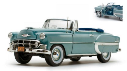 Immagine di CHEVROLET BEL AIR CONVERTIBLE 1953 LIGHT BLUE 1:18