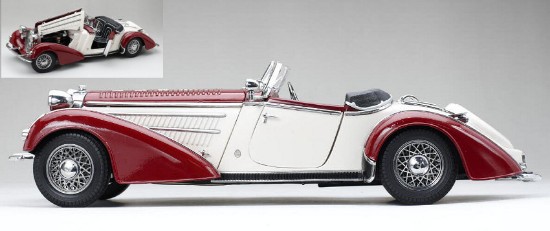 Immagine di HORCH 855 ROADSTER 1939 DARK RED/LIGHT BEIGE 1:18