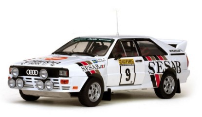 Immagine di AUDI QUATTRO N.9 4th 1000 LAKES 1983 P.EKLUND-A.HERTZ 1:18