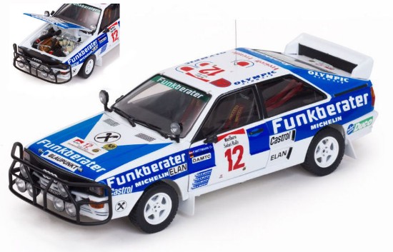 Immagine di AUDI QUATTRO A2 N.12 8th SAFARI RALLY 1984 WITTMANN-DIEKMANN 1:18