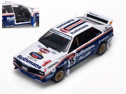 Immagine di AUDI QUATTRO A2 ROTHMANS N.15 RALLYE D'ANTIBES 1986 J.BOSCH-S.BOND 1:18