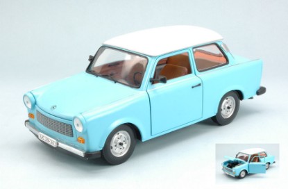 Immagine di TRABANT 601 DE LUXE 1965 PASTEL LIGHT BLUE/ANTIQUE WHITE 1:18