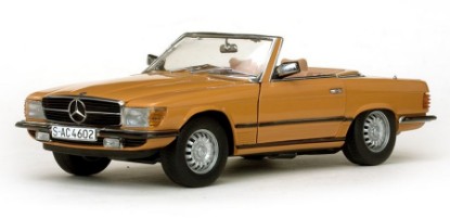 Immagine di MERCEDES 350 SL OPEN CONVERTIBLE 1977 CAYENNEORANGE 1:18