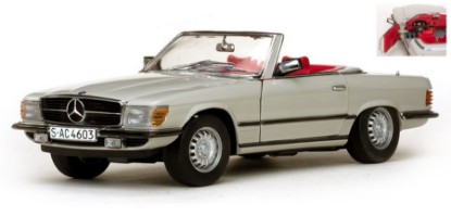 Immagine di MERCEDES 350 SL OPEN CONVERTIBLE 1977 PASTELGREY 1:18