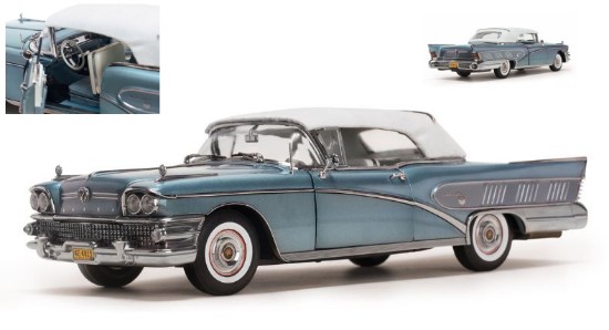 Immagine di BUICK LIMITED CLOSED CONVERTIBLE 1958 LIGHT METALLIC BLUE 1:18