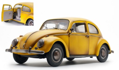 Immagine di VW BEETLE SALOON 1961 YELLOW AGED (INVECCHIATO) 1:12