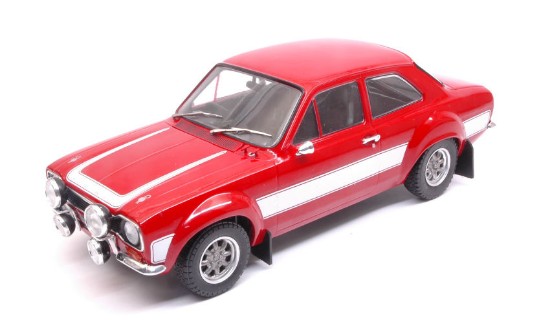 Immagine di FORD ESCORT RS 2000 MKI RED W/WHITE STRIPES 1:18