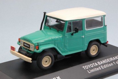 Immagine di TOYOTA BANDEIRANTE 1967 (LAND CRUISER FJ40) GREEN WITH WHITE ROOF 1:43