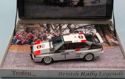 Immagine di AUDI QUATTRO N.1 RAC RALLY 1984 MIKKOLA-HERTZ C/RUOTA DANNEGGIATA 1:43