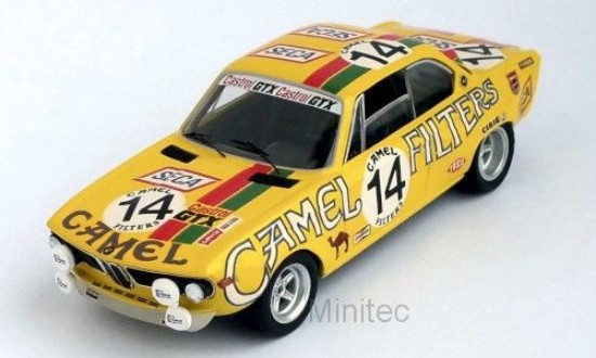 Immagine di BMW 2800 CS N.14 CAMEL 24h SPA 1972 TOUSSAINT-HAXHE 1:43