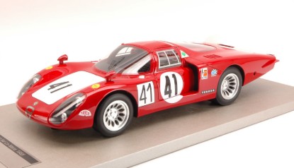 Immagine di ALFA ROMEO 33/2 L.TAIL N.41 DNF LE MANS 1968 VACCARELLA-BAG LIM.100 1:18