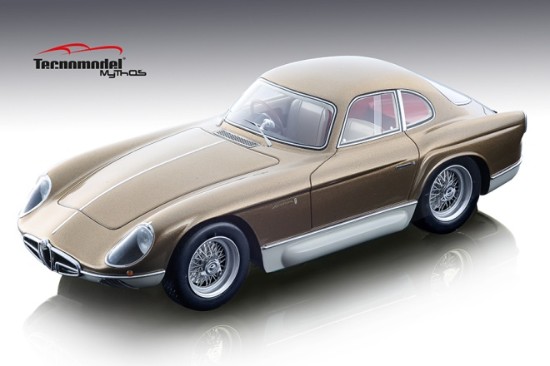 Immagine di ALFA ROMEO 2000 SPORTIVA BERTONE 1954 METALLIC GOLD/GLOSS CREAM 1:18