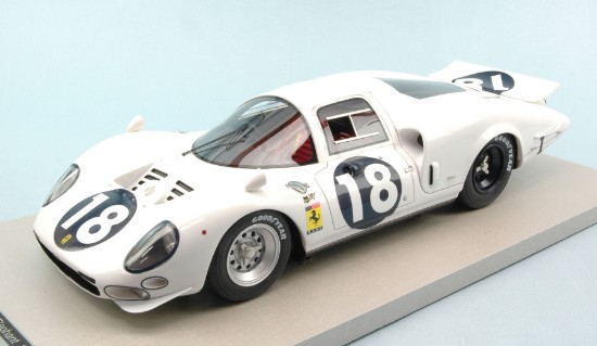 Immagine di FERRARI 365 P ELEFANTINO BIANCO N.18 DNF LM 1966  LIM.PCS 100 1:18
