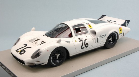 Immagine di FERRARI 365 P ELEFANTINO BIANCO N.26 DNF LM 67  RODRIGUEZ-PARSONS 1:18