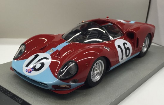 Immagine di FERRARI 365 P2 N.16 DNF LM 1966 MARAN. CONC.ATTWOOD-PIPER LIM.150 1:18