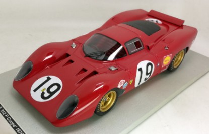 Immagine di FERRARI 312 P COUPE  N.19 ACCIDENT LM 1969 C.AMON-P.SCHETTY LIM.150 1:18