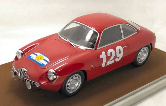 Immagine di ALFA ROMEO GIULIETTA SZ N.129 WINNER T.DE FRANCE 1960 LANGENESTE-GREDES