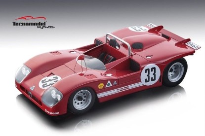 Immagine di ALFA ROMEO T33/3 N.33 2nd 12H SEBRING 1971 GALLI-STOMMELEN 1:18
