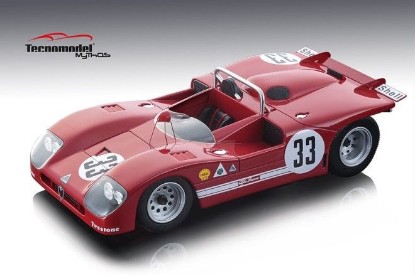 Immagine di ALFA ROMEO T33/3 N.33 2nd 12H SEBRING 1971 GALLI-STOMMELEN 1:18