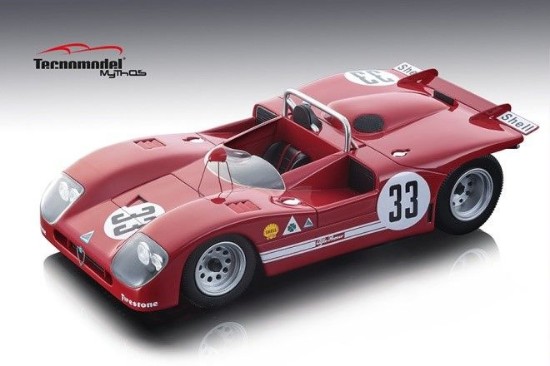 Immagine di ALFA ROMEO T33/3 N.33 2nd 12H SEBRING 1971 GALLI-STOMMELEN 1:18