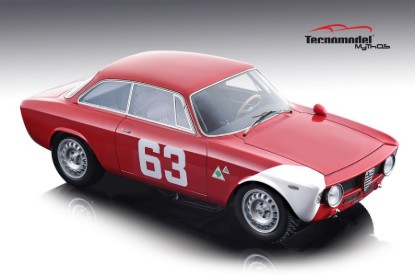 Immagine di ALFA ROMEO GIULIA 1600 GTA N.63 WINNER 4H MONZA 1966 DE ADAMICH/ZEC.1:18