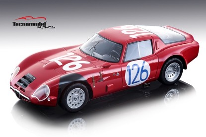 Immagine di ALFA ROMEO TZ2 N.126 4th (WINNER CLASS) T.FLORIO 1966 PINTO-TODARO 1:18