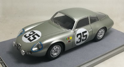 Immagine di ALFA ROMEO GIULIETTA SZ N.35 DQ LM 1963 G.BISCALDI-"KIM" S.PEDRETTI 1:18