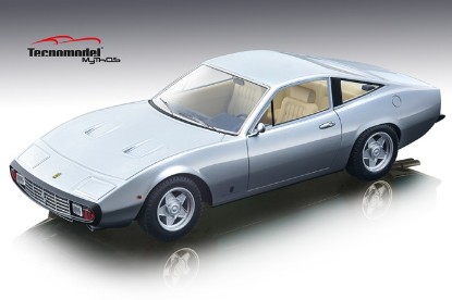 Immagine di FERRARI 365 GTC 4 1971 NURBURGRING SILVER LIGHT CREAM INTERIOR 1:18