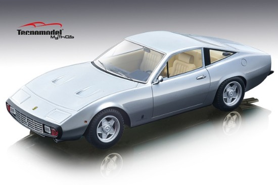Immagine di FERRARI 365 GTC 4 1971 NURBURGRING SILVER LIGHT CREAM INTERIOR 1:18