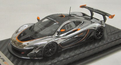 Immagine di MC LAREN P1 GTR CHROME AND GLOSS BLACK RACE VERSION LIM.50 1:43